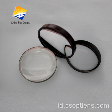 optik BK7 kaca plano lensa bulat cembung